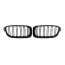 Kidney Grilles for 2012-18 BMW 3-Series F30/F31/F35 (Gloss Black Dual Slat) - Galaxy Auto