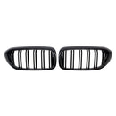 Kidney Grilles for 2017-20 BMW 5-Series G30/G31 (Gloss Black Dual Slat) - Galaxy Auto