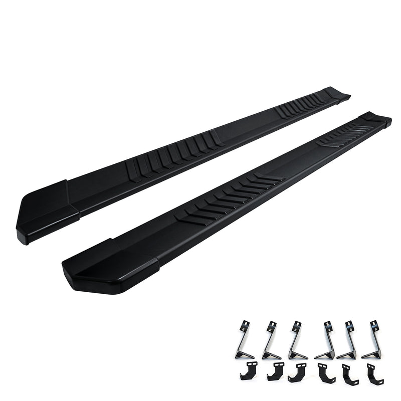 6" Flat Running Boards for 2019-24 Dodge Ram 1500 Crew Cab (Excluding Classic/Warlock Models)