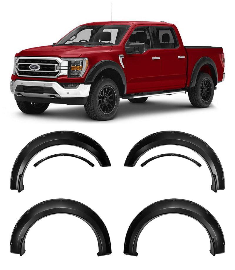 Fender flares for 2021-25 Ford F150 (Excluding Raptor and Excluding Lightning)