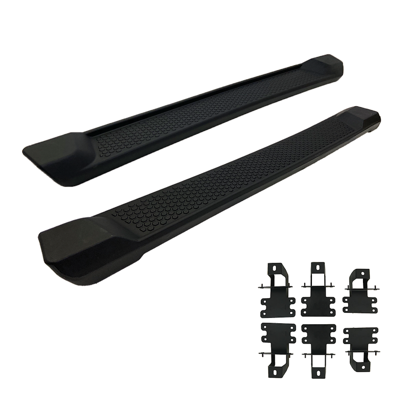 6" Flat Running Boards for 2019-20 Jeep Wrangler JL (4-Door Only) - Galaxy Auto