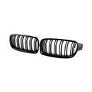 Kidney Grilles for 2012-18 BMW 3-Series F30/F31/F35 (Gloss Black Dual Slat) - Galaxy Auto