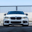 Kidney Grilles for 2012-18 BMW 3-Series F30/F31/F35 (Gloss Black Dual Slat) - Galaxy Auto
