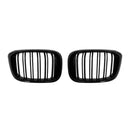 Kidney Grilles for 2018-21 BMW X3/X4 G01/G02 (Gloss Black Dual Slat) - Galaxy Auto