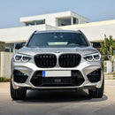 Kidney Grilles for 2018-21 BMW X3/X4 G01/G02 (Gloss Black Dual Slat) - Galaxy Auto