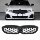 Kidney Grilles for 2019-21 BMW 3-Series G20 330i M340i (Gloss Black Diamon) - Galaxy Auto