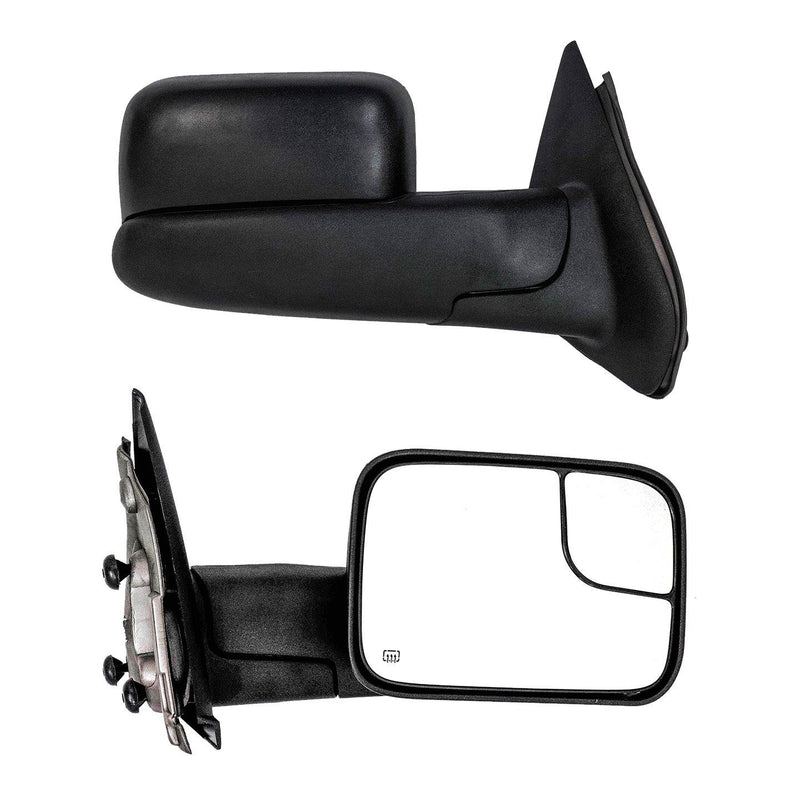 Towing Mirrors for 2002-08 Dodge Ram 1500 & 2003-09 Ram 2500/3500 - Galaxy Auto